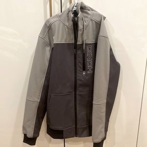 Cinch full zip boys western jacket grey Sz small